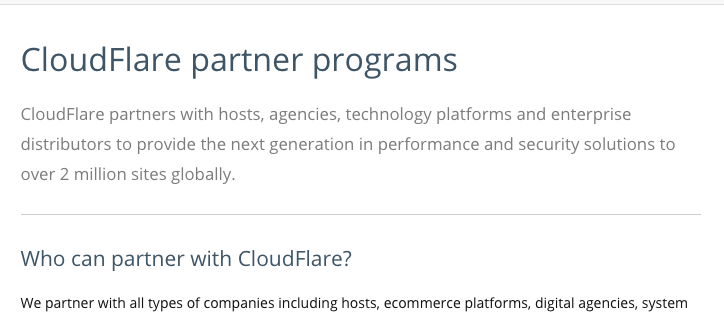 Start a web hosting provider - enter into partnerships
