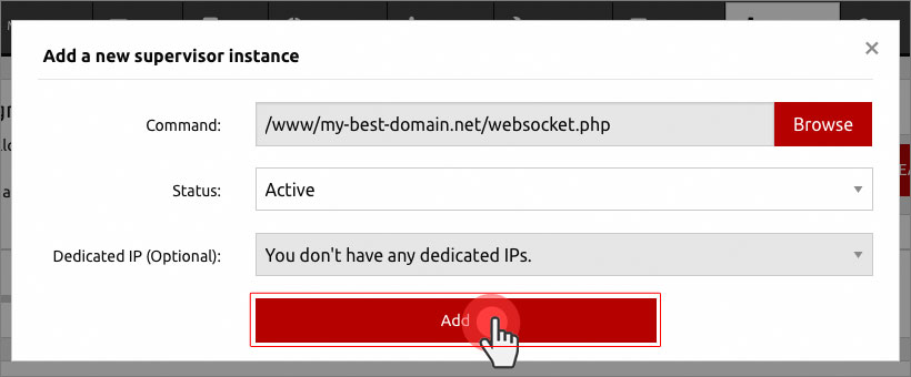 Swoole network framework - create supervisor instance