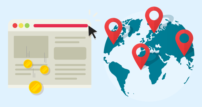 Multiple domain names - ccTLD local searches