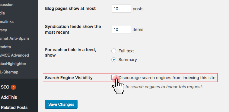 search engine visibility