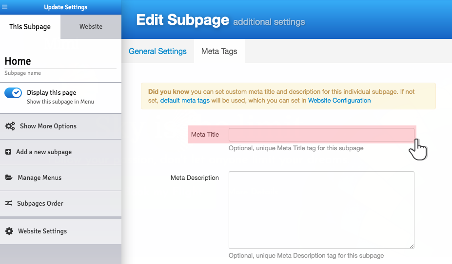 Web Hosting Control Panel